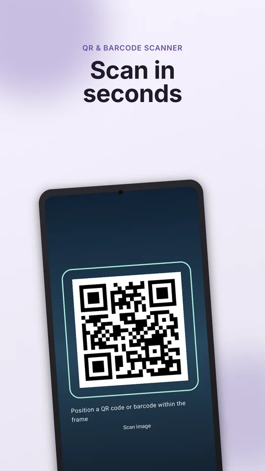 Сканер QRCoder готов считать QR-код в рамке
